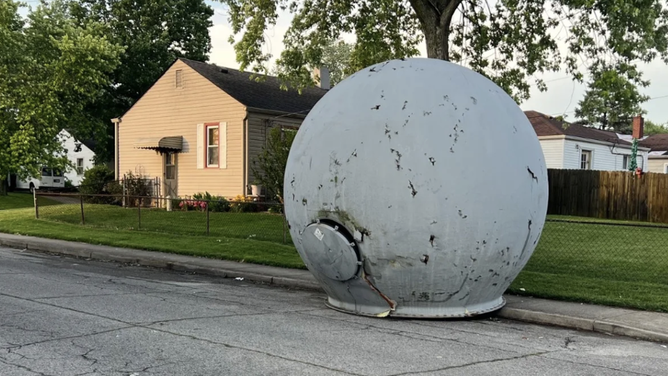 The radome cover.